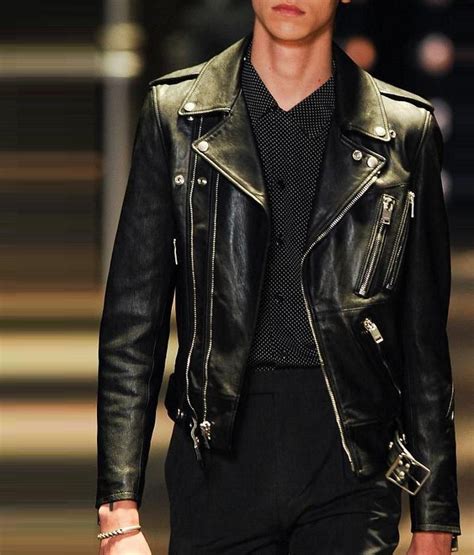 saint laurent leather jacket men.